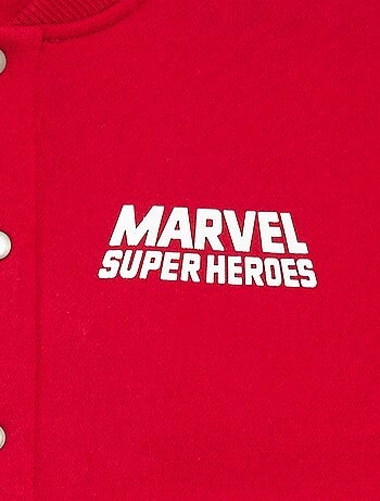 Veste molletonnée bicolore 'Spiderman'