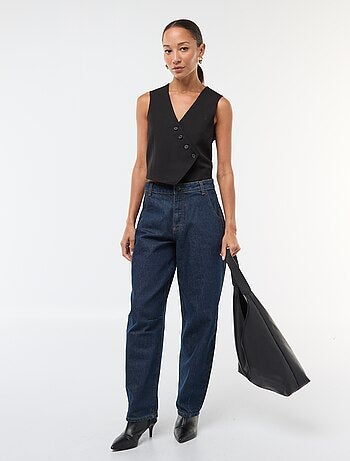 Veste sans manche style garçon de café uni