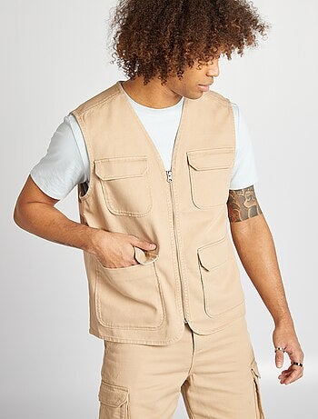 Veste sans manches avec 4 poches à rabat