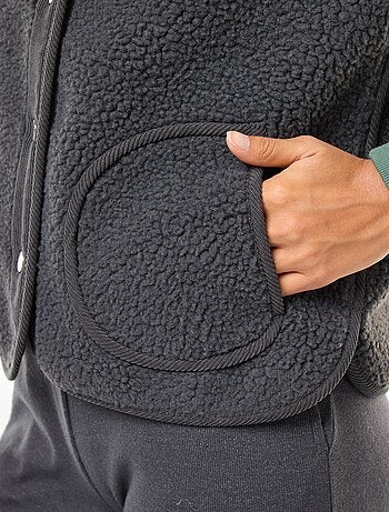 Veste sans manches effet mouton