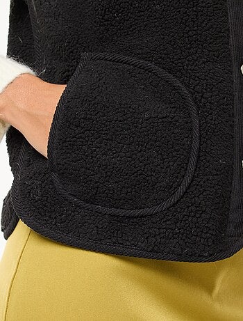 Veste sans manches effet mouton