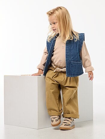 Veste sans manches en jean