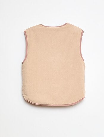Veste sans manches matelassée réversible