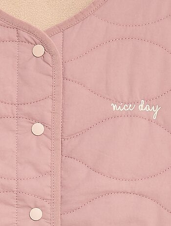 Veste sans manches matelassée réversible