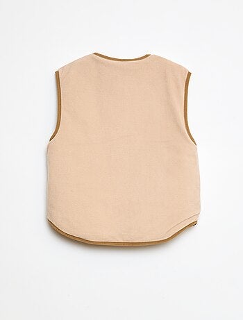 Veste sans manches matelassée réversible