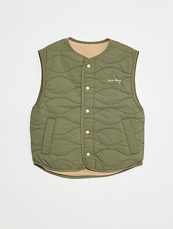 Veste sans manches réversible