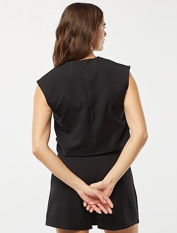 Veste sans manches unie