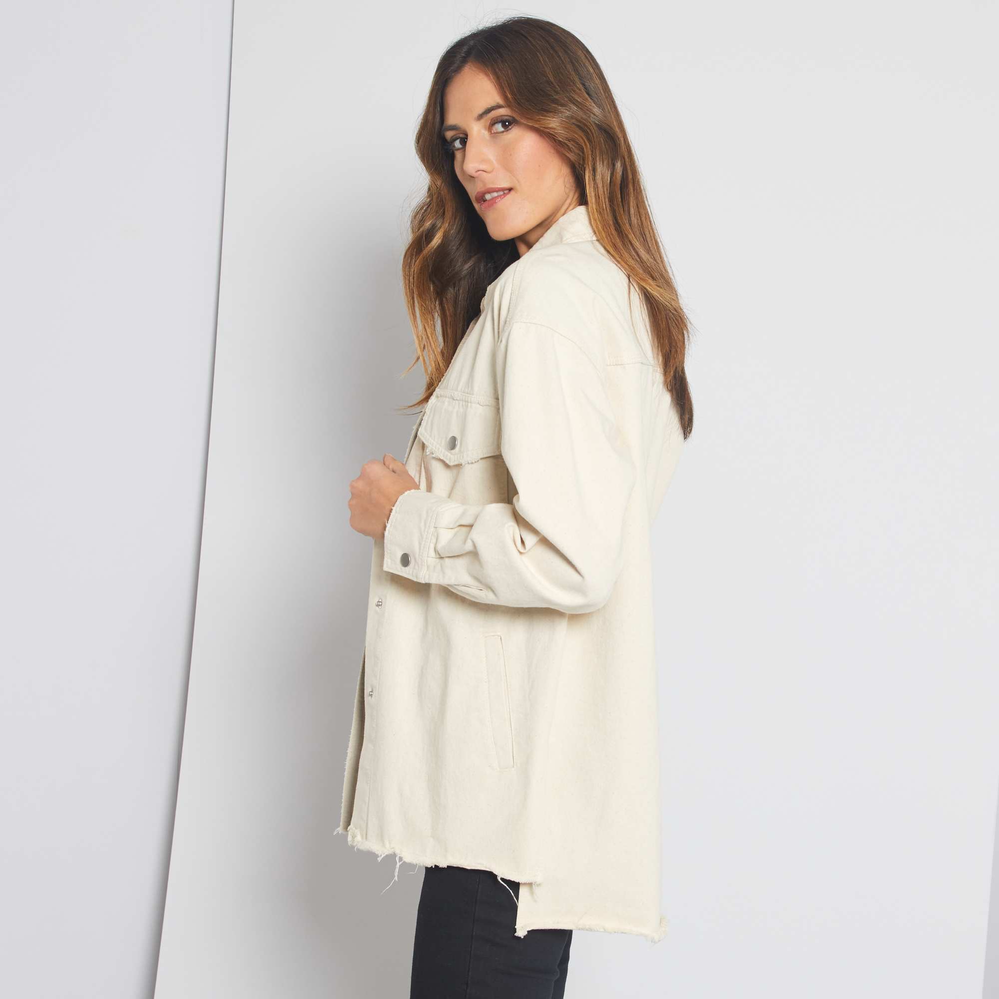 surchemise creme femme