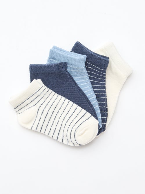- Lot de 5 paires de chaussettes invisibles - Kiabi