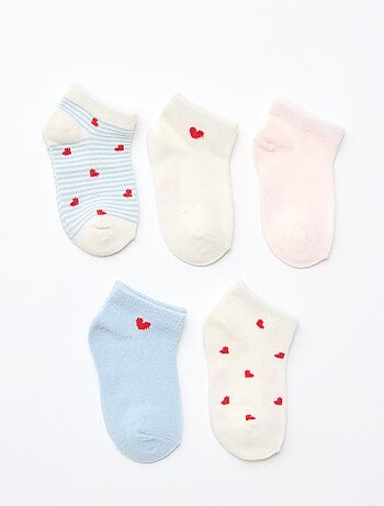 - Lot de 5 paires de chaussettes invisibles