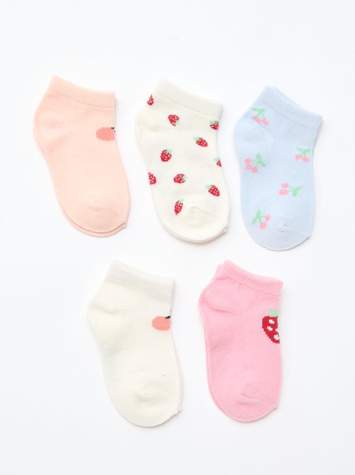- Lot de 5 paires de chaussettes invisibles - Kiabi