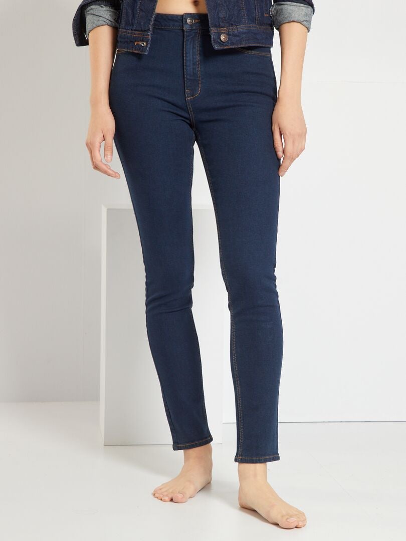 , slim-fit jeans L34 BLAUW - Kiabi
