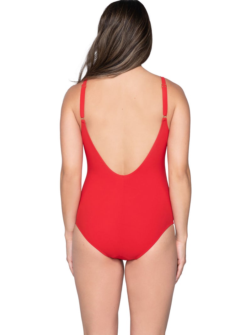 1-delig voorgevormd driehoekig zwempak blue sense Rood - Kiabi