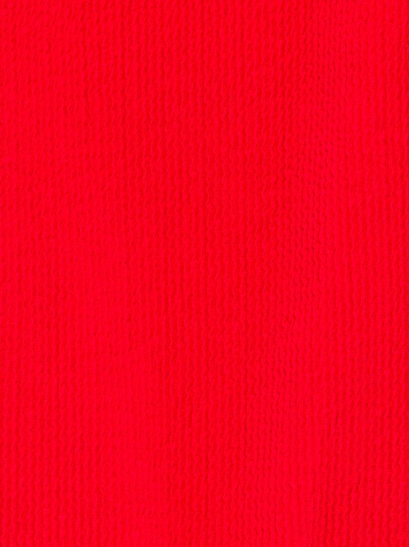 1-delig zwempak met ruches Rood - Kiabi