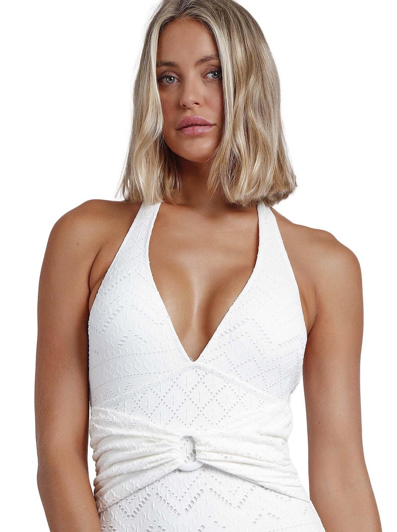 1-delig zwempak met voorgevormde halter costa bella Zwart - Kiabi