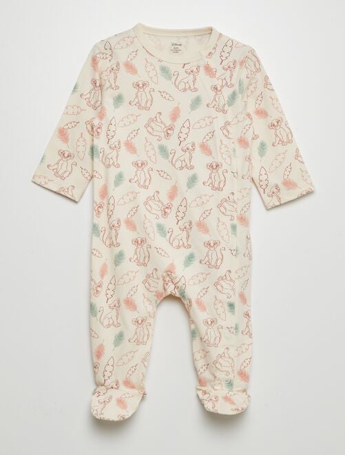 1-delige pyjama met 'Simba'-print - Kiabi