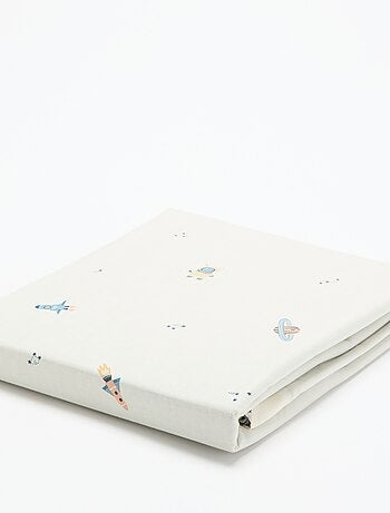 1-persoons dekbedovertrek met motief (80 x 120 cm) - Kiabi Home