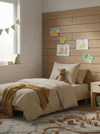 1-persoons dekbedovertrek set (140 x 200cm) van katoengaas - Kiabi Home