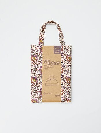 1-persoons dekbedovertrekset (140 x 200cm) van katoen 57 draden - Kiabi Home