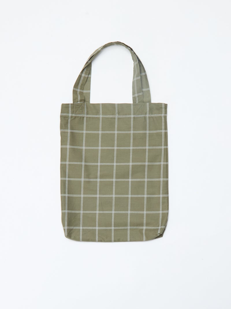 1-persoons dekbedovertrekset (140 x 200cm) van katoen 57 draden - Kiabi Home Kaki - Kiabi