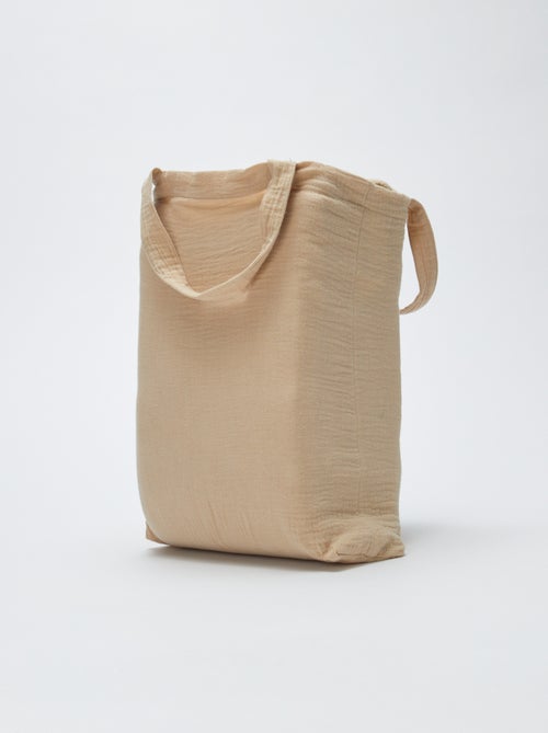 1-persoons dekbedovertrekset (140 x 200cm) van katoenen mousseline - Kiabi Home - Kiabi