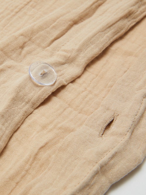 1-persoons dekbedovertrekset (140 x 200cm) van katoenen mousseline - Kiabi Home - Kiabi