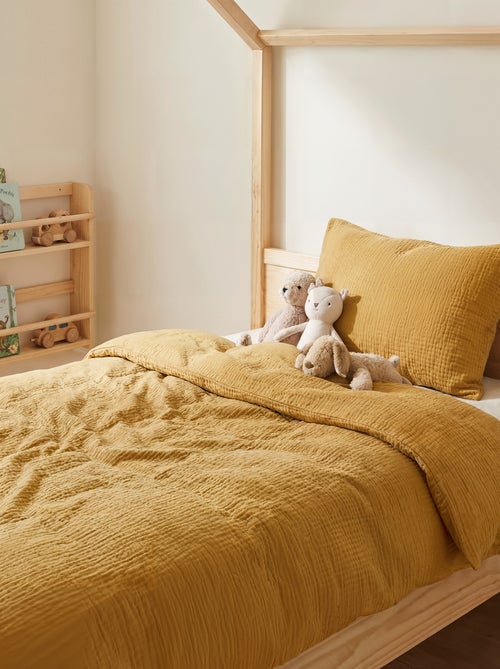 1-persoons dekbedovertrekset (140 x 200cm) van katoenen mousseline - Kiabi Home - Kiabi