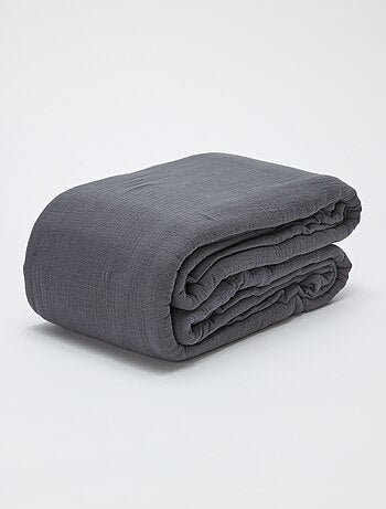 1-persoons dekbedovertrekset (140 x 200cm) van katoenen mousseline - Kiabi Home