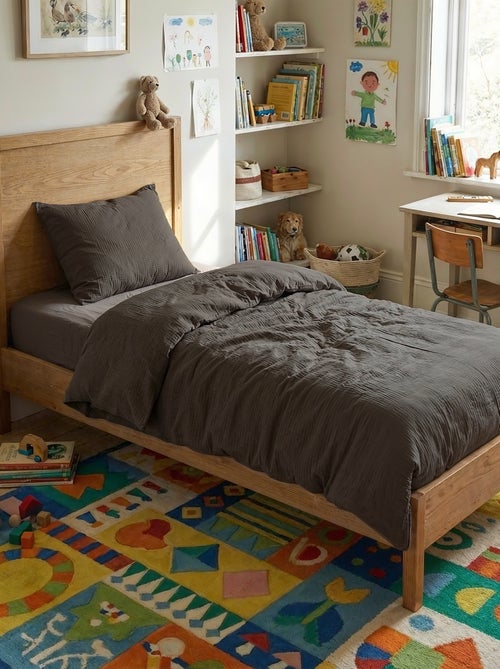 1-persoons dekbedovertrekset (140 x 200cm) van katoenen mousseline - Kiabi Home - Kiabi