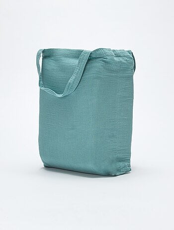 1-persoons dekbedovertrekset (140 x 200cm) van katoenen mousseline - Kiabi Home