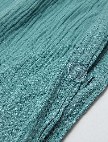 1-persoons dekbedovertrekset (140 x 200cm) van katoenen mousseline - Kiabi Home