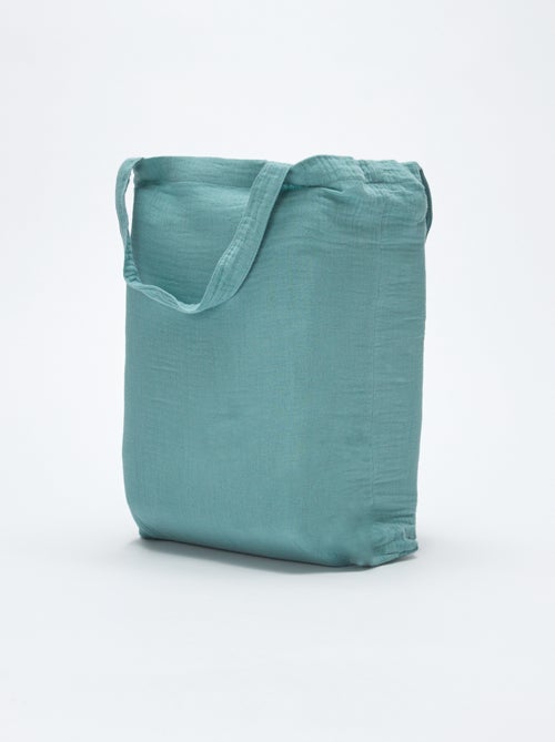 1-persoons dekbedovertrekset (140 x 200cm) van katoenen mousseline - Kiabi Home - Kiabi