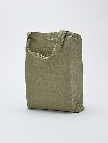 1-persoons dekbedovertrekset (140 x 200cm) van katoenen mousseline - Kiabi Home