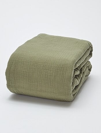 1-persoons dekbedovertrekset (140 x 200cm) van katoenen mousseline - Kiabi Home