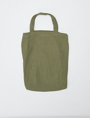 1-persoons dekbedovertrekset (140 x 200cm) van katoenen mousseline - Kiabi Home