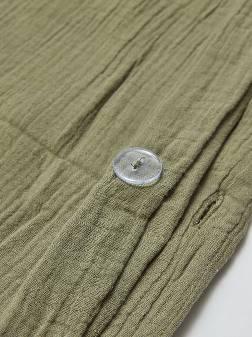 1-persoons dekbedovertrekset (140 x 200cm) van katoenen mousseline - Kiabi Home - Kiabi