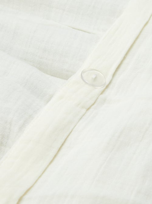 1-persoons dekbedovertrekset (140 x 200cm) van katoenen mousseline - Kiabi Home - Kiabi