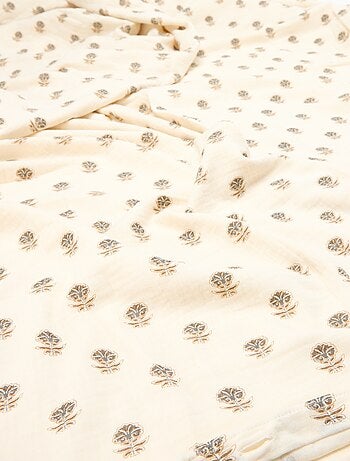 1-persoons dekbedovertrekset (140 x 200cm) van katoenen mousseline - Kiabi Home