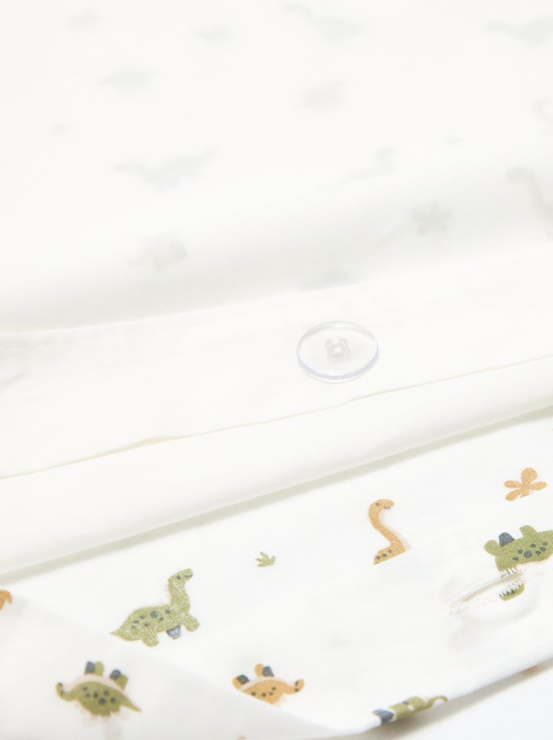 1-persoons dekbedovertrekset (80x120cm) - Kiabi Home Biege - Kiabi