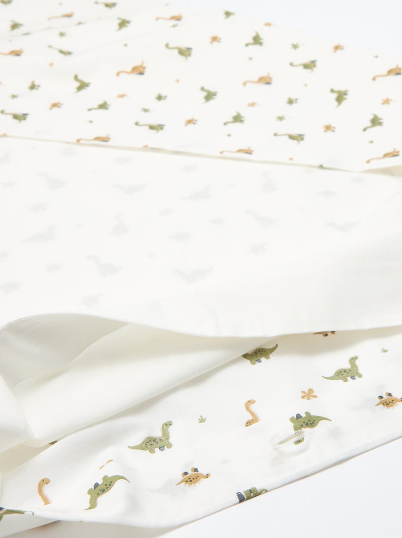 1-persoons dekbedovertrekset (80x120cm) - Kiabi Home Biege - Kiabi