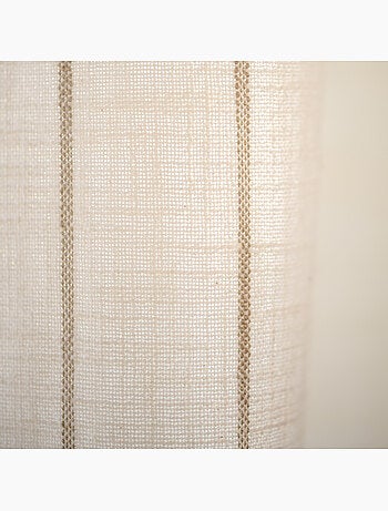 100% katoenen gordijn met beige strepen lourmarin