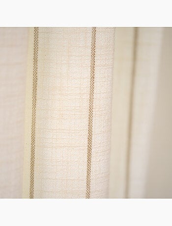 100% katoenen gordijn met beige strepen lourmarin