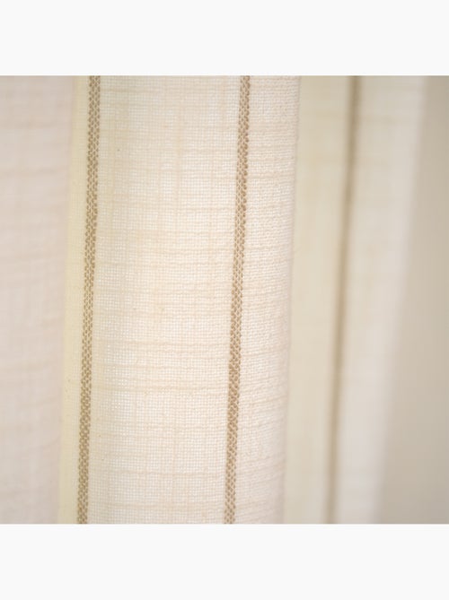100% katoenen gordijn met beige strepen lourmarin - Kiabi 100% katoenen gordijn met beige strepen lourmarin - Kiabi