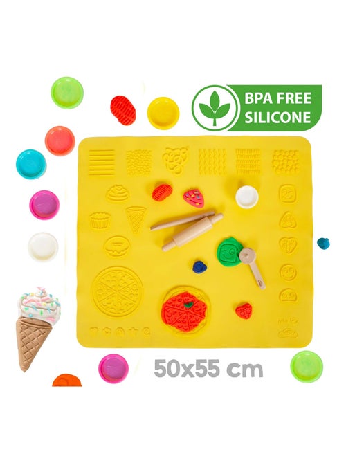 12 boites de pâte à modeler + tapis et accessoires 'roba x Play-Doh' - Kiabi
