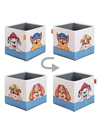 2 Bacs de rangement pliants pour chambre enfant Paw Patrol ROBA