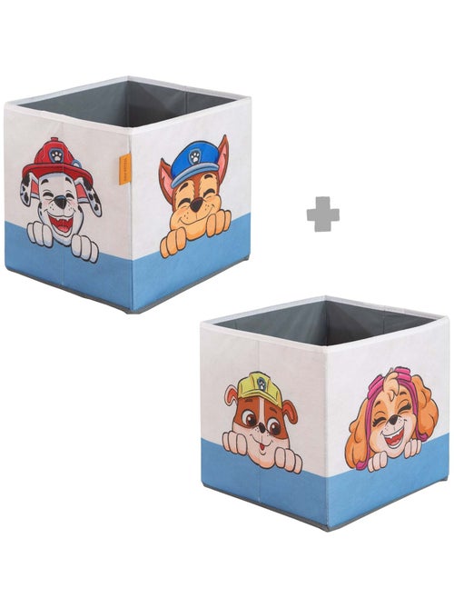 2 Bacs de rangement pliants pour chambre enfant Paw Patrol ROBA - Kiabi