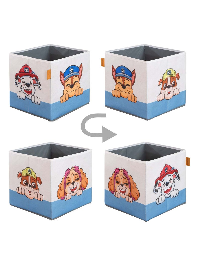 2 Bacs de rangement pliants pour chambre enfant Paw Patrol ROBA Bleu Multicolore Blanc - Kiabi