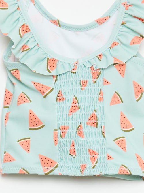 2-delig badpak met ruches - Kiabi