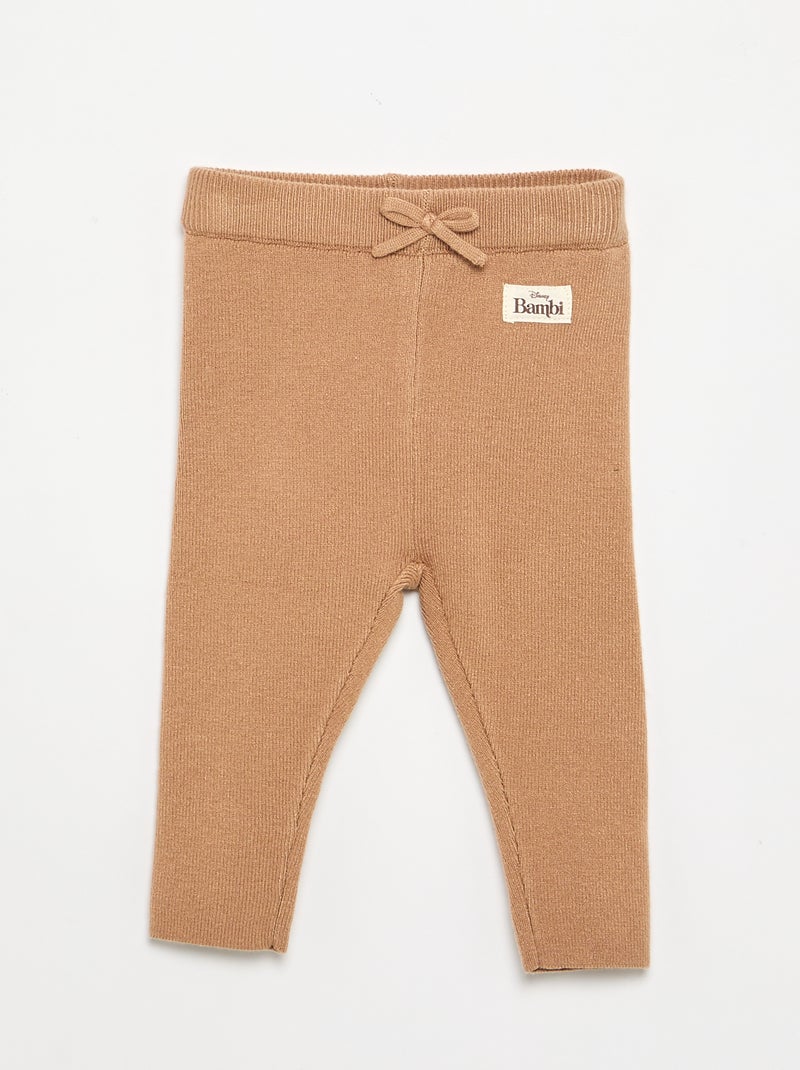 2-delig 'Disney' set van gebreide stof - Trui + legging Biege - Kiabi