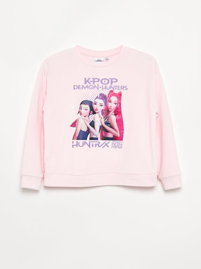 2-delig pyjama 'KPop Demon Hunters' - T-shirt met lange mouwen + broek Rose - Kiabi